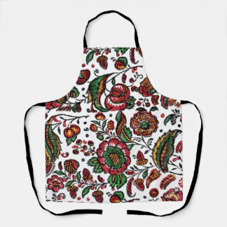 Vintage Indian Cotton Chintz Fabric Apron