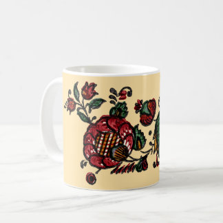 Vintage Indian Cotton Chintz Fabric Coffee Mug