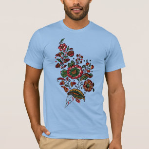 Vintage Indian Cotton Chintz Fabric T-Shirt