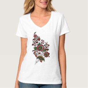 Vintage Indian Cotton Chintz Fabric T-Shirt