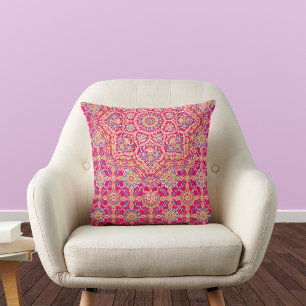 Vintage Indian Embroidery Pattern Cushion