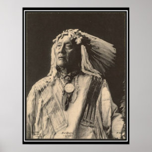 Vintage indian : High Bear, Sioux - Poster