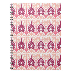 Vintage Indian ornate seamless pattern. Eastern st Notebook