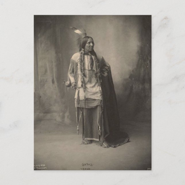 Vintage indian : Six Toes, Kiowa - Postcard (Front)
