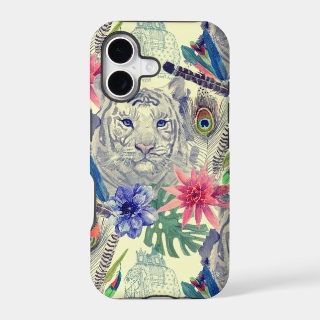 Vintage Indian Style Tiger Pattern (Back)