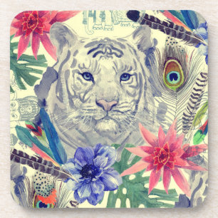 Vintage Indian Style Tiger Pattern Coaster