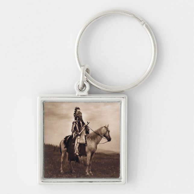 Vintage Indian War Chief Key Ring (Front)