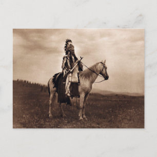 Vintage Indian War Chief Postcard