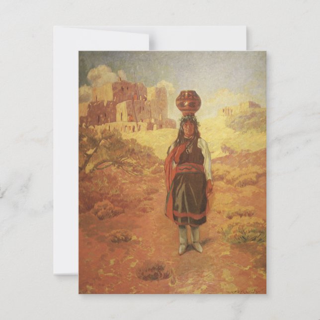 Vintage Indian Water Carrier by EW Rollins (Front)