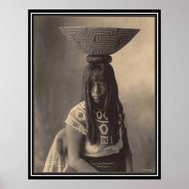 Vintage indian : Yellow Feather, Maricopa - Poster (Front)