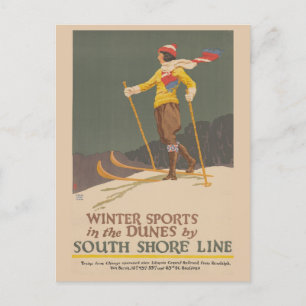 Vintage Indiana Dunes State Park Travel Postcard