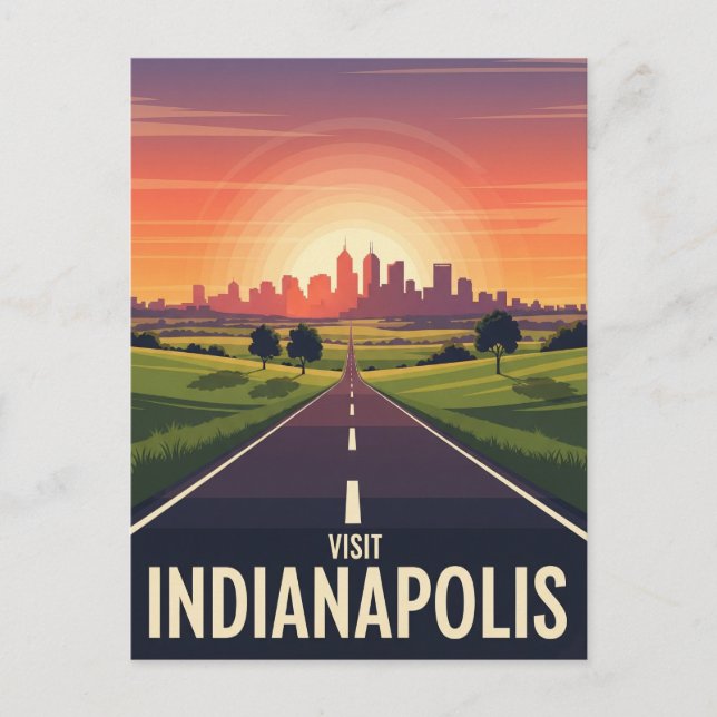 Vintage Indiana Indianapolis Postcard (Front)