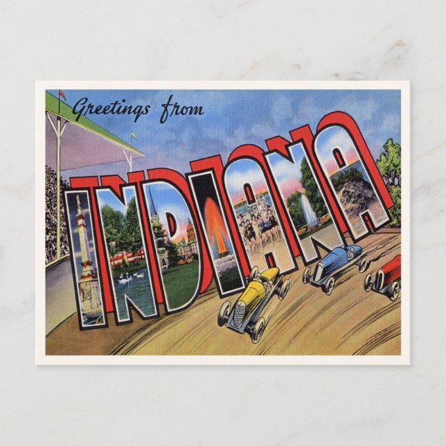 Vintage Indiana Postcard (Front)