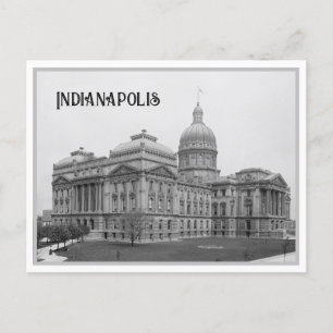 Vintage Indiana Statehouse / Capitol, Indianapolis Postcard