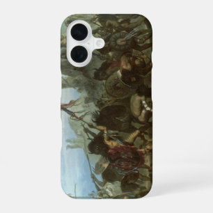 Vintage Indians, Bison Dance by Karl Bodmer iPhone 16 Case