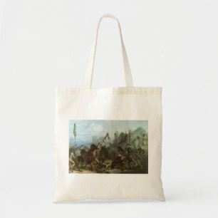 Vintage Indians, Bison Dance by Karl Bodmer Tote Bag