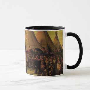 Vintage Indians, Sioux War Council by Catlin Mug