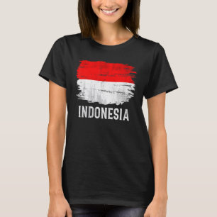 Vintage Indonesia Flag For Indonesian   T-Shirt
