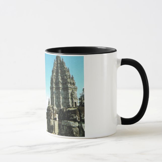 Vintage Indonesia,  Java, Prabanam Hindu temple, Mug (Right)