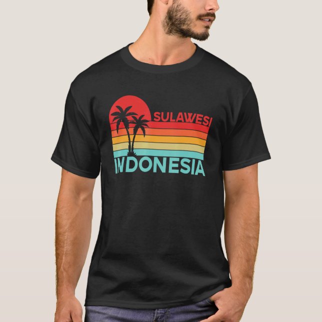 Vintage Indonesia Vacation Travel Asia Sulawesi T-Shirt (Front)