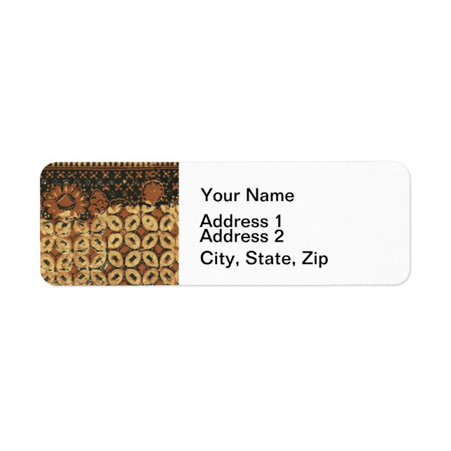 Vintage Indonesian Batik Kawung Pattern Rustic (Front)