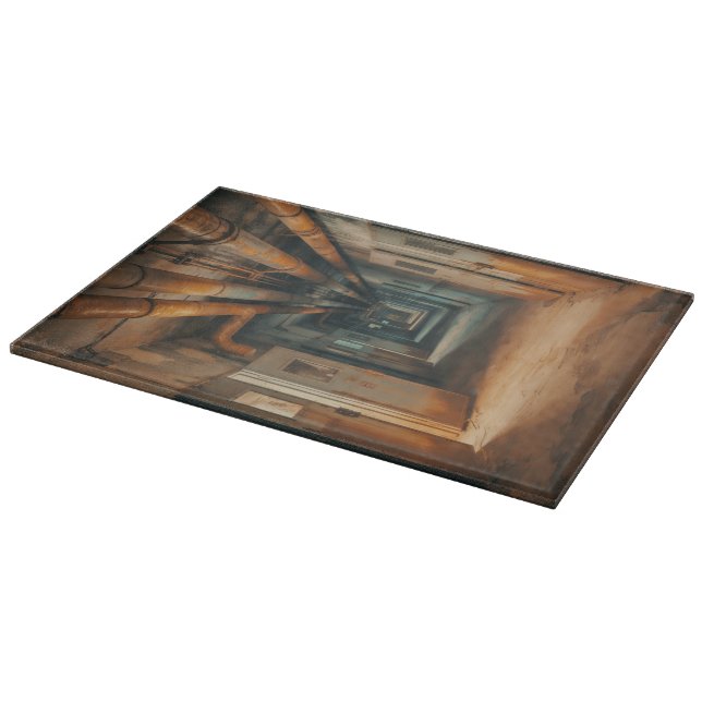 Vintage Industrial Grunge Cutting Board (Corner)