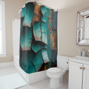 Vintage Industrial Grunge Shower Curtain