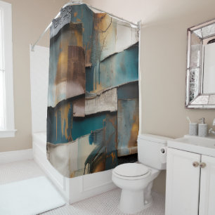 Vintage Industrial Grunge Shower Curtain