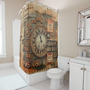 Vintage Industrial Grunge Shower Curtain