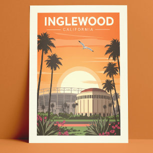 Vintage Inglewood California Postcard