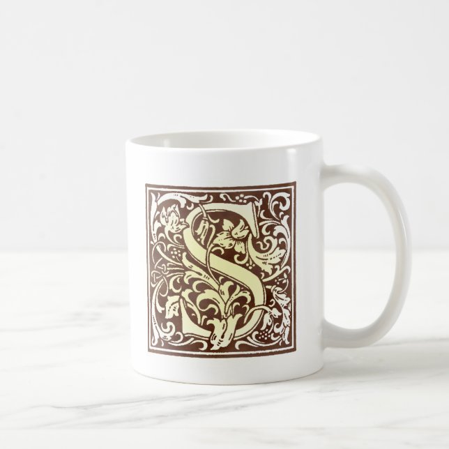 Vintage Initial  S Coffee Mug (Right)