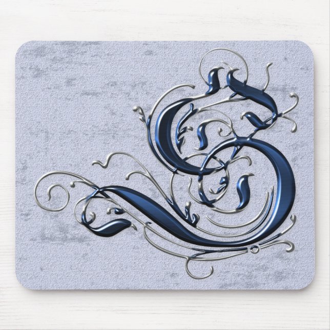 Vintage Initial S Mouse Mat (Front)