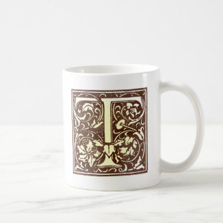 Vintage Initial T Coffee Mug
