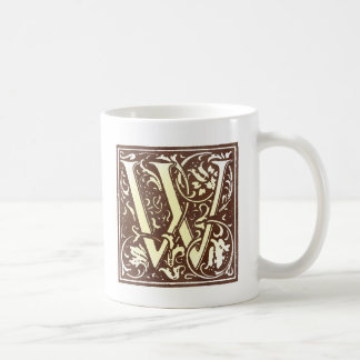 Vintage Initial  W Coffee Mug