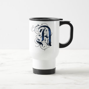 Vintage Initials A Travel Mug