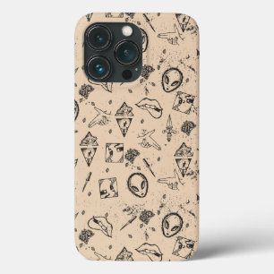 Vintage Ink Fusion Pattern iPhone 13 Pro Case