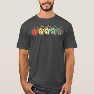 Vintage Insect Lovers Retro Lady Bug Colour T-Shirt