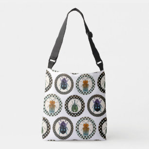 Vintage Insects Colourful Beetles Science Crossbody Bag