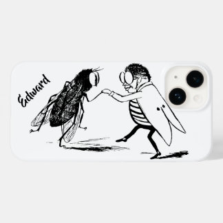 Vintage Insects Dancing; Bluebottle Fly Case-Mate iPhone 14 Case