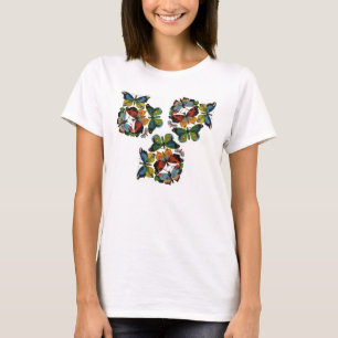 Vintage Insects or Bugs, Beautiful Butterflies T-Shirt