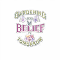 Vintage Inspirational Gardening Sows Belief