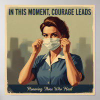 Vintage Inspirational Nurse Poster