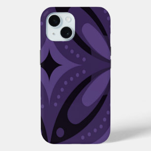 Vintage-Inspired Abstract Geometric Design iPhone 15 Case