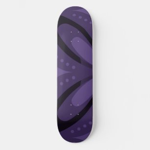 Vintage-Inspired Abstract Geometric Design Skateboard