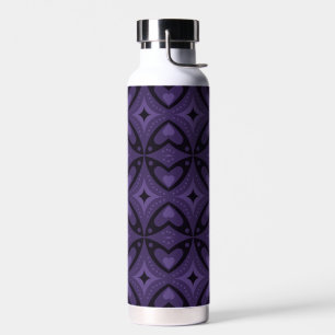 Vintage-Inspired Abstract Geometric Design Water Bottle