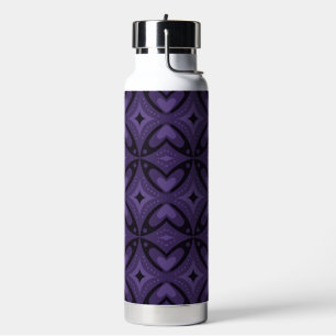 Vintage-Inspired Abstract Geometric Design Water Bottle