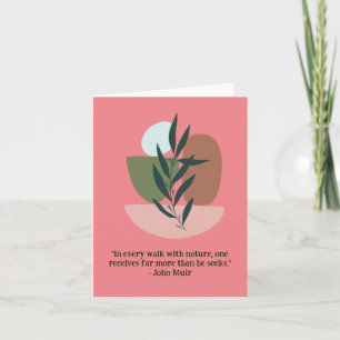 "Vintage-Inspired Boho Floral Blank Sentimental Card