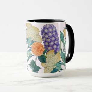 Vintage Inspired Botanical Garden Mug