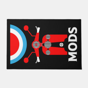Vintage Inspired British Mods And Rockers Doormat