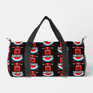 Vintage Inspired British Mods And Rockers Duffle Bag